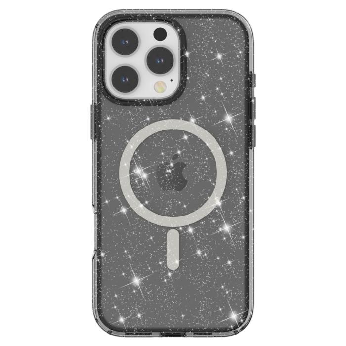 Bild 2,  iPhone 16 Pro Skal MagSafe Glitter Svart