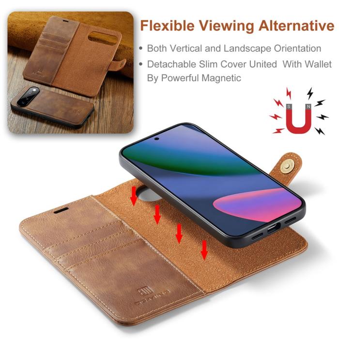 Bild 6, DG.MING DG.MING Google Pixel 11 Pro XL Fodral Magnet 2in1 Brun