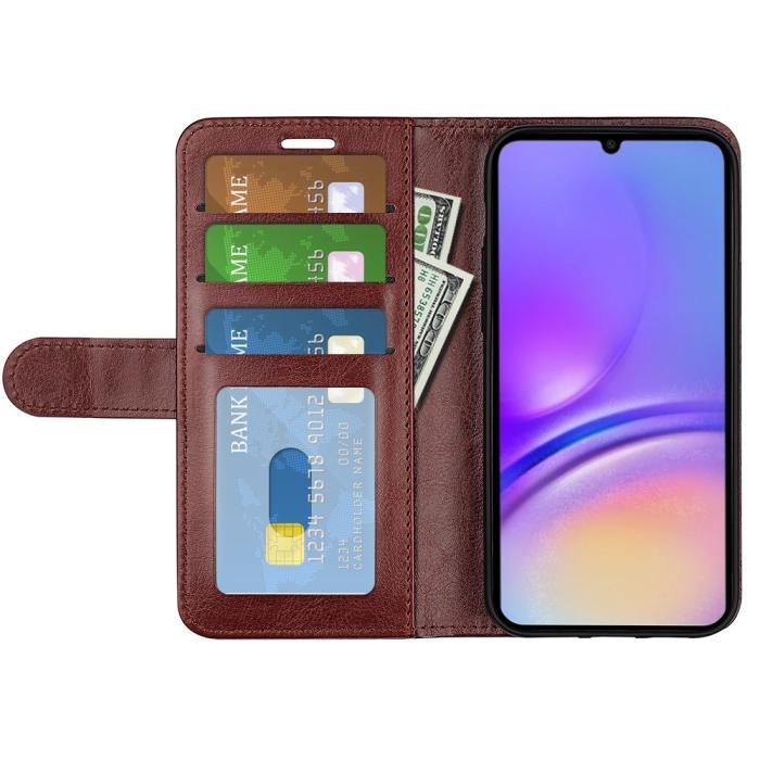 Bild 5,  Samsung Galaxy A07 Fodral Crazy Horse Läder Brun