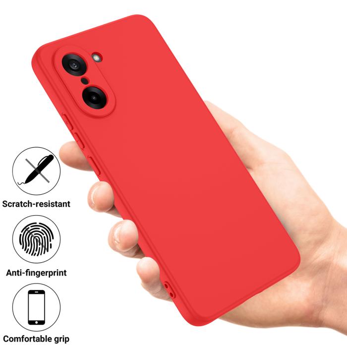 Bild 2,  OnePlus Nord CE5 Skal Liquid Silikon Röd