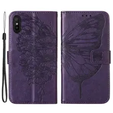  Xiaomi Redmi 9A / 9AT Fodral Butterfly Lila