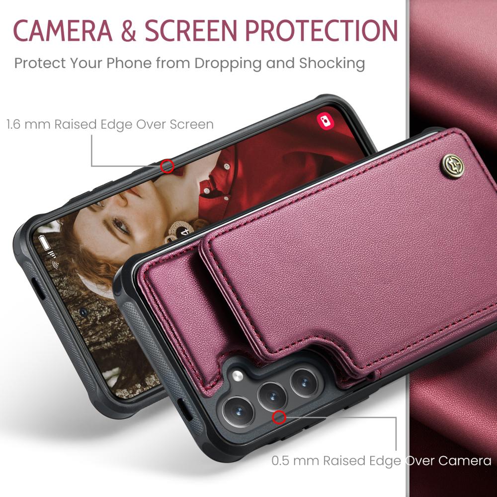 CASEME CASEME Samsung Galaxy S26 Skal RFID Kickstand Röd