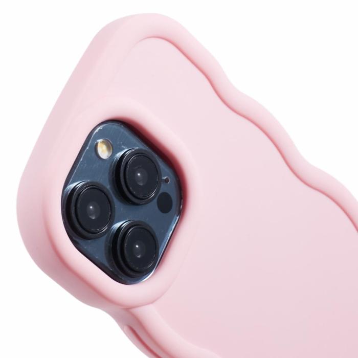 Bild 6,  iPhone 13 Pro Max Mobilskal Wavy Ljus Rosa