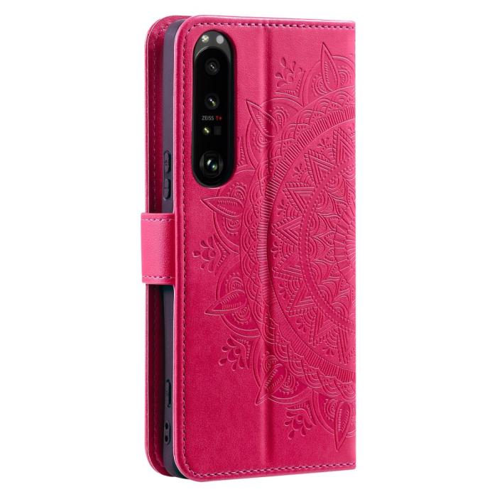 Bild 6,  Sony Xperia 1 VI Mandala Läder Fodral Rosa