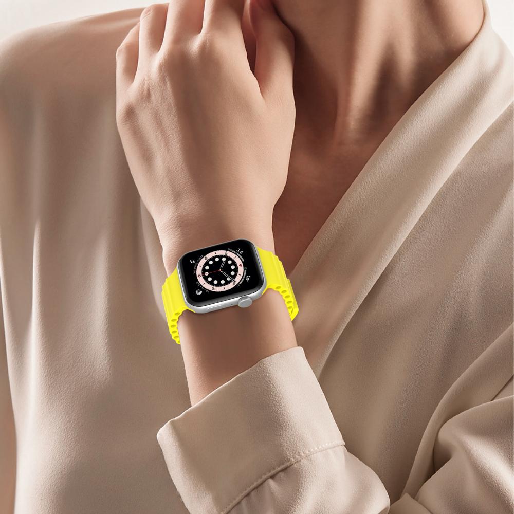 ColorPop Apple Watch 42/44/45/46/49 mm Armband Ocean Wave Gul