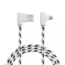  2M Micro USB Vinklad Kabel - Vit
