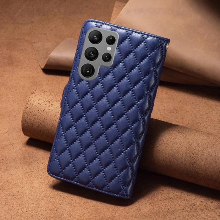 Bild 6, BINFEN BINFEN Galaxy S23 Ultra Fodral Diamond Multifunktionell Blå