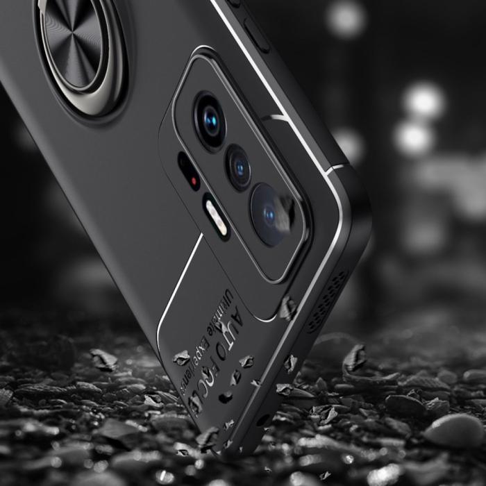 Bild 6,  Xiaomi 11T / 11T Pro Skal Ring Svart/Röd