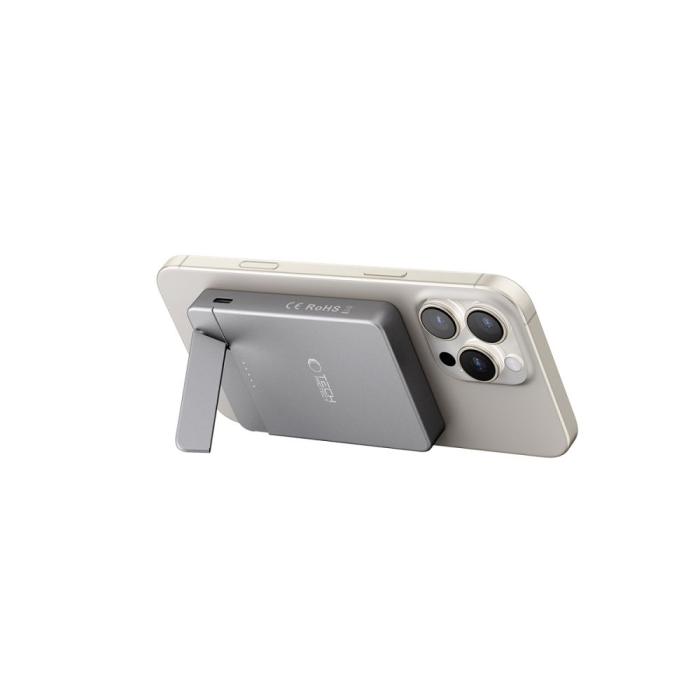 Bild 3, Tech-Protect Tech-Protect 5000 mAh MagSafe Powerbank LifeMag Space Grey