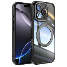  iPhone 16 Pro Max Skal MagSafe Kickstand Transparent/Svart