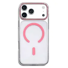  iPhone 18 Pro / 17 Pro Skal MagSafe Transparent/ Rosa