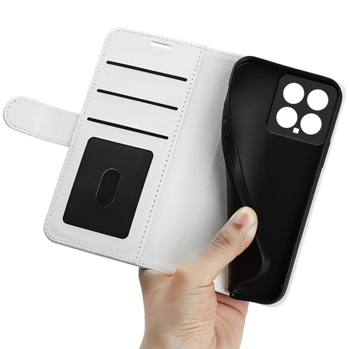 Bild 4,  Xiaomi 14 Fodral Crazy Horse Läder Vit
