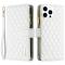 BINFEN BINFEN iPhone 16 Pro Max Fodral Diamond Multifunktionell Vit