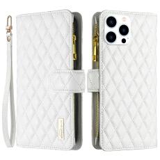 BINFEN BINFEN iPhone 16 Pro Max Fodral Diamond Multifunktionell Vit