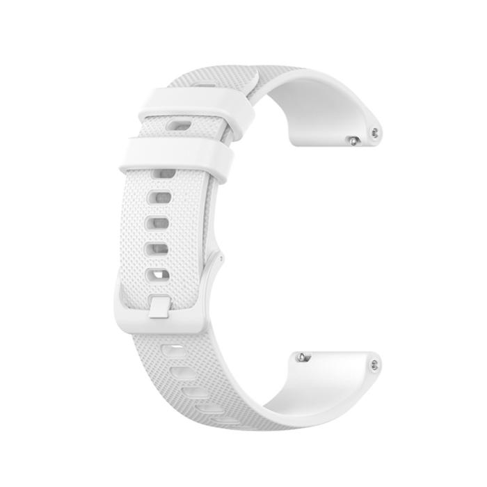 Bild 4,  Silikon Armband För Smartwatch - Vit (20 mm)
