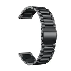  Lyxigt Metallarmband I Rostfritt St&aring;l - Svart (20 mm)