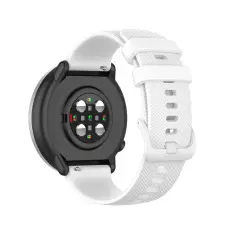  Silikon Armband F&ouml;r Smartwatch - Vit (20 mm)