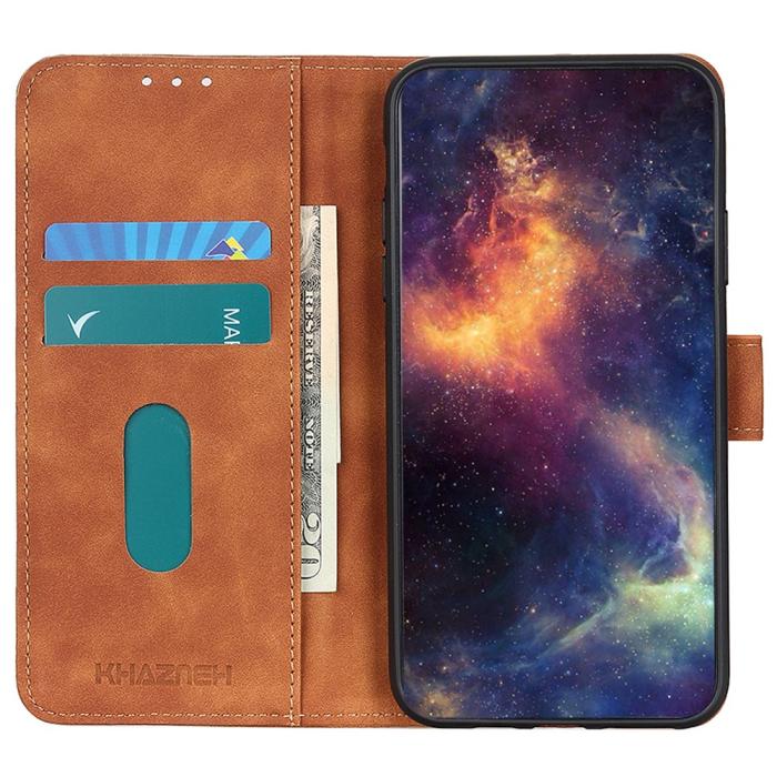 Bild 3, KHAZNEH KHAZNEH Galaxy A35 5G Fodral Retro Läder Brun