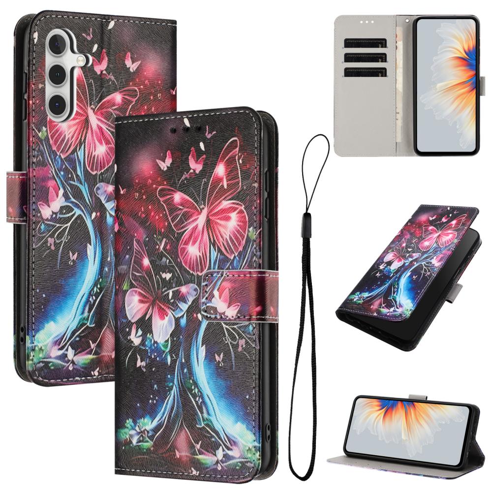  Samsung Galaxy A57 5G Fodral Med Tryck Fjäril / Träd