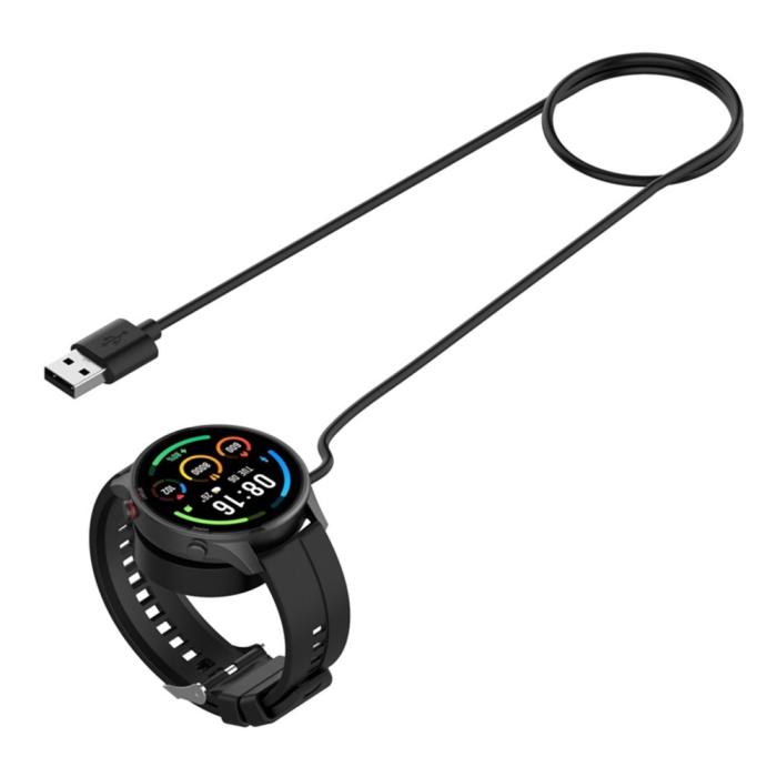 Bild 2,  1m USB Laddningskabel Xiaomi Color 2 / S1 Active / Color Sport Svart