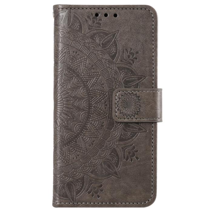 Bild 5,  Sony Xperia 1 VI Mandala Läder Fodral Grå