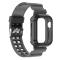  Apple Watch 38/40/41/42 mm Kristall Skal/Armband Tonad Svart