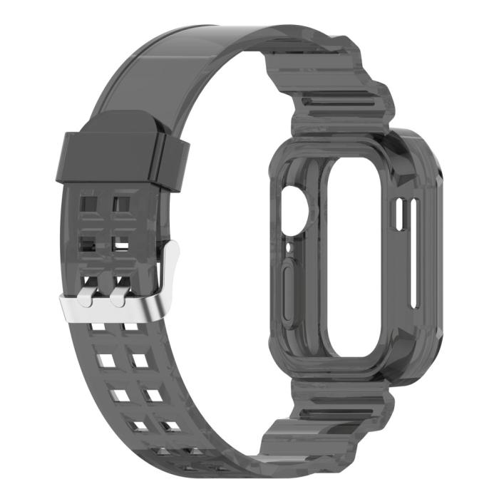 Bild 4,  Apple Watch 38/40/41/42 mm Kristall Skal/Armband Tonad Svart