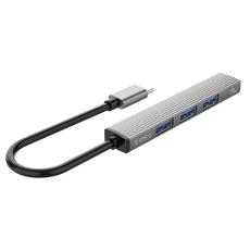 ORICO ORICO USB-C Hub 4x USB-A 3.0 Silvergr&aring;