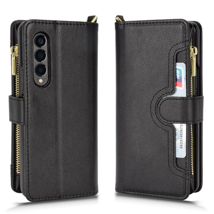 Bild 2,  Galaxy Z Fold 3 Fodral Multifunktionell Svart