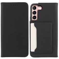  Samsung Galaxy S22 Plus Fodral Flip Med Kortfack Svart