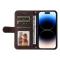  iPhone 15 Pro Fodral Skin Feel Läder Brun