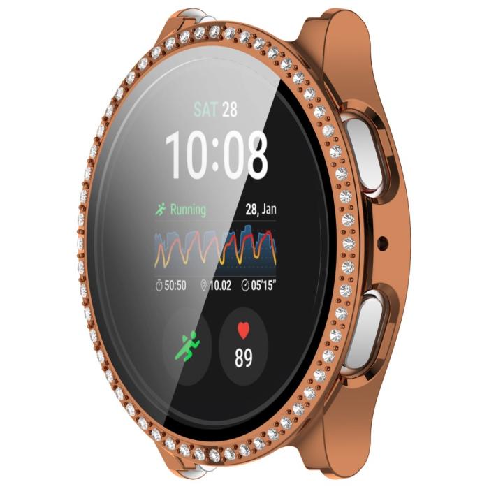 Bild 2,  Galaxy Watch 7 44 mm Skal Med Skärmskydd Strass Roséguld