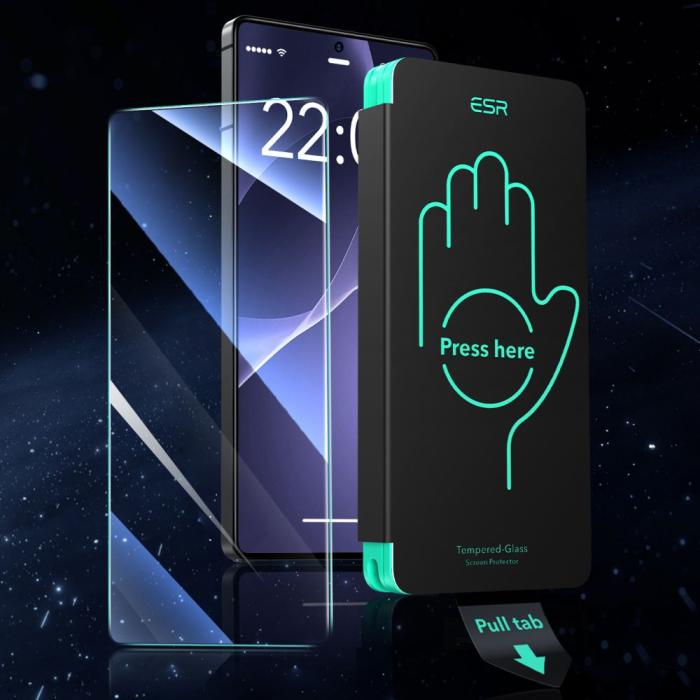Bild 2, ESR ESR Samsung Galaxy S25 Ultra 2-PACK Skärmskydd Härdat Glas