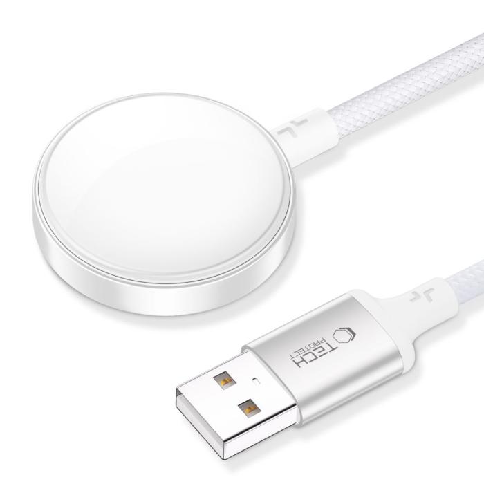 Bild 2, Tech-Protect Tech-Protect 1m Apple Watch Laddare UltraBoost Vit