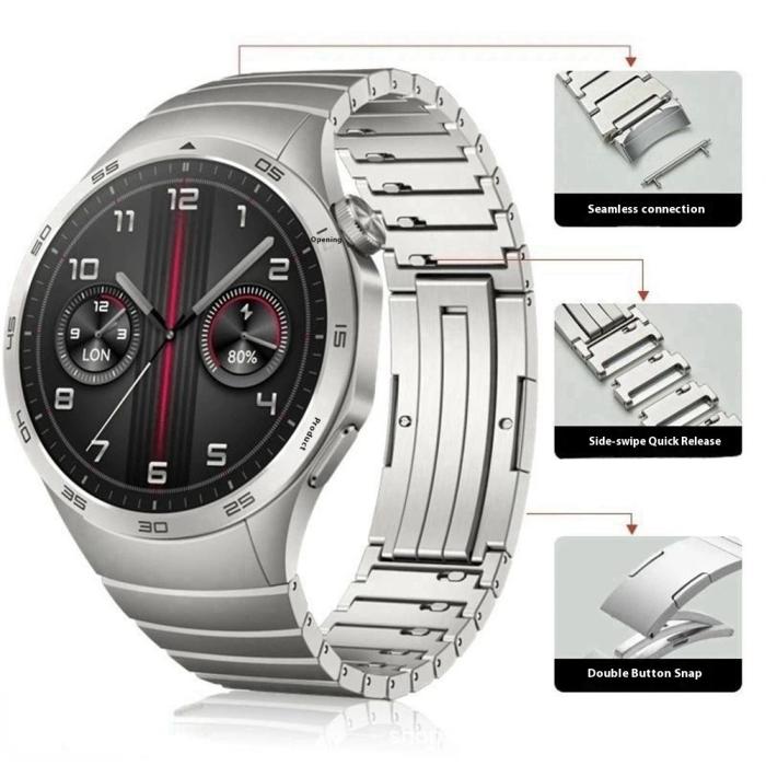 Bild 4,  Huawei Watch GT 6 46 mm Armband Rostfritt Stål Silver