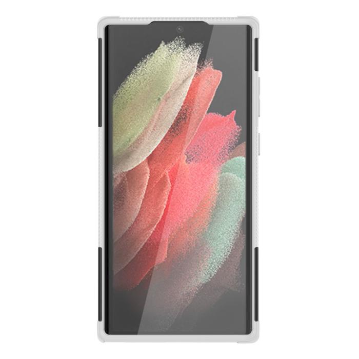 Bild 4,  Samsung Galaxy S22 Ultra Skal Ultimata Stöttåligt med Stöd Vit