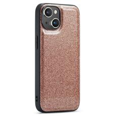 DG.MING DG.MING iPhone 13 Skal L&auml;der Glitter Guld