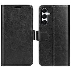  Samsung Galaxy A17 Fodral Crazy Horse L&auml;der Svart