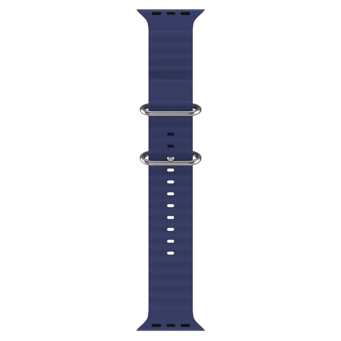 Bild 3, ColorPop Apple Watch 42/44/45/46/49 mm Armband Ocean Wave Midnight Blue