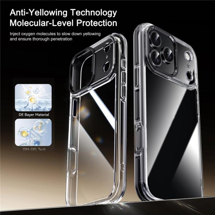 Bild 6, IPAKY IPAKY iPhone 17 Pro Max Skal Shockproof Transparent / Svart