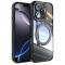  iPhone 16 Pro Skal MagSafe Kickstand Transparent/Svart
