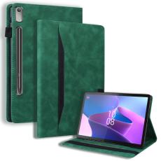  Lenovo Tab P11 Pro Gen 2 Fodral Med Frontficka Gr&ouml;n