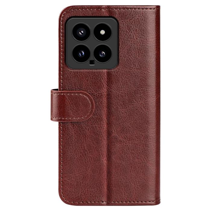 Bild 6,  Xiaomi 14 Fodral Crazy Horse Läder Brun