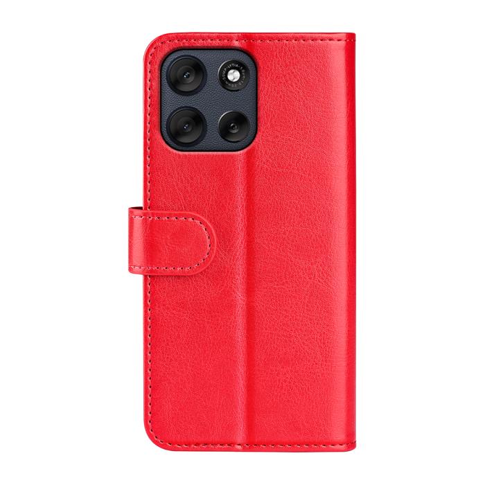 Bild 3,  Motorola Moto G56 5G Fodral Crazy Horse Läder Röd