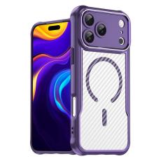  iPhone 17 Pro Max Skal MagSafe Kolfiber Textur Lila