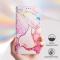  Motorola Edge 60 Pro Fodral Läder Marmor Roséguld