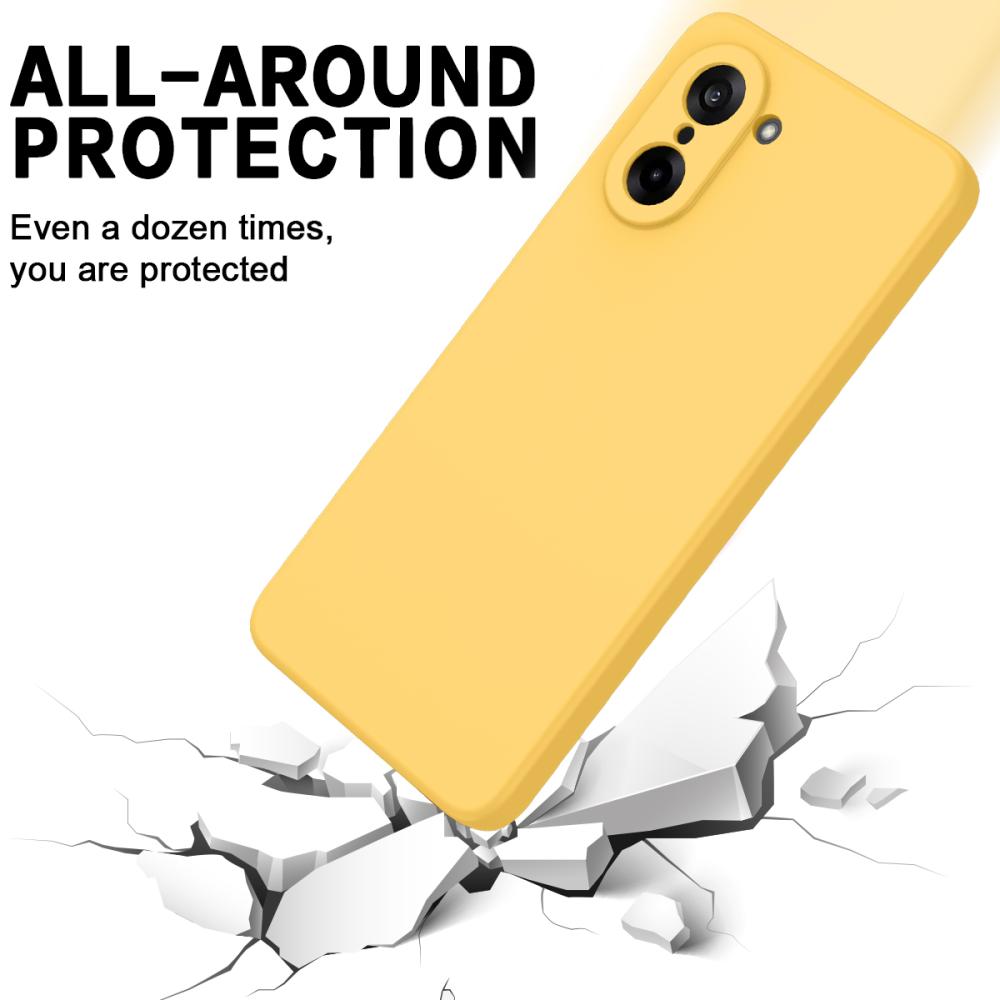  OnePlus Nord CE5 Skal Liquid Silikon Gul