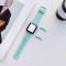  Apple Watch 42/44/45/46/49 mm Armband Silikon Cyan