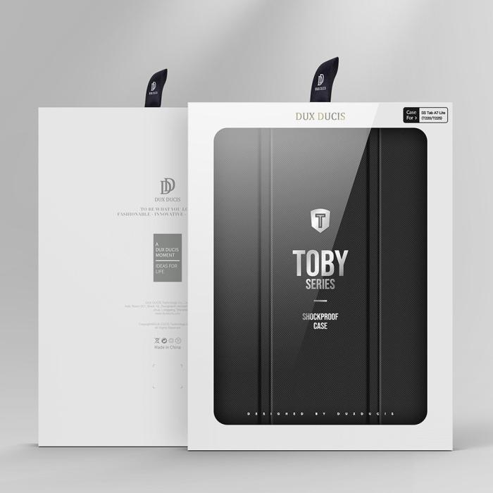 Bild 5, DUX DUCIS DUX DUCIS Samsung Galaxy Tab A7 Lite Fodral TOBY Armor Svart