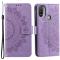  Motorola Moto E20 / E40 Fodral Mandala Läder Lila